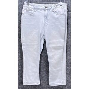 Judy Blue Skinny Fit Capri Women 11/30 Light Wash Stretch Denim JB88240